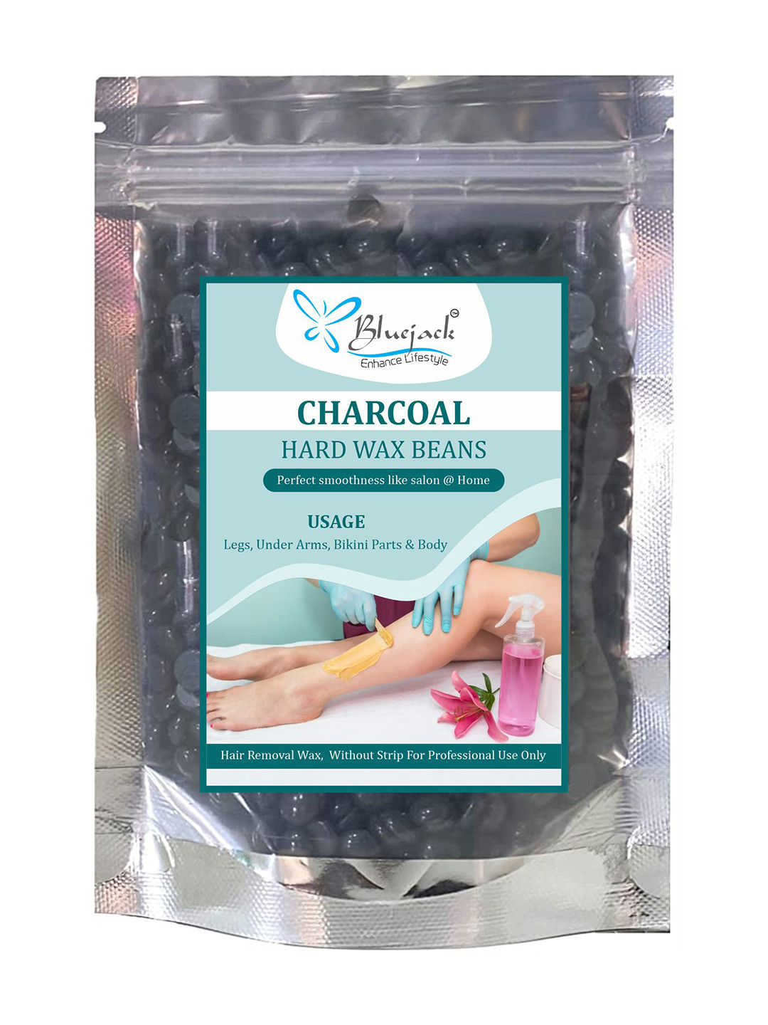 Bluejack Charcoal Hard Wax Beans - 100 g
