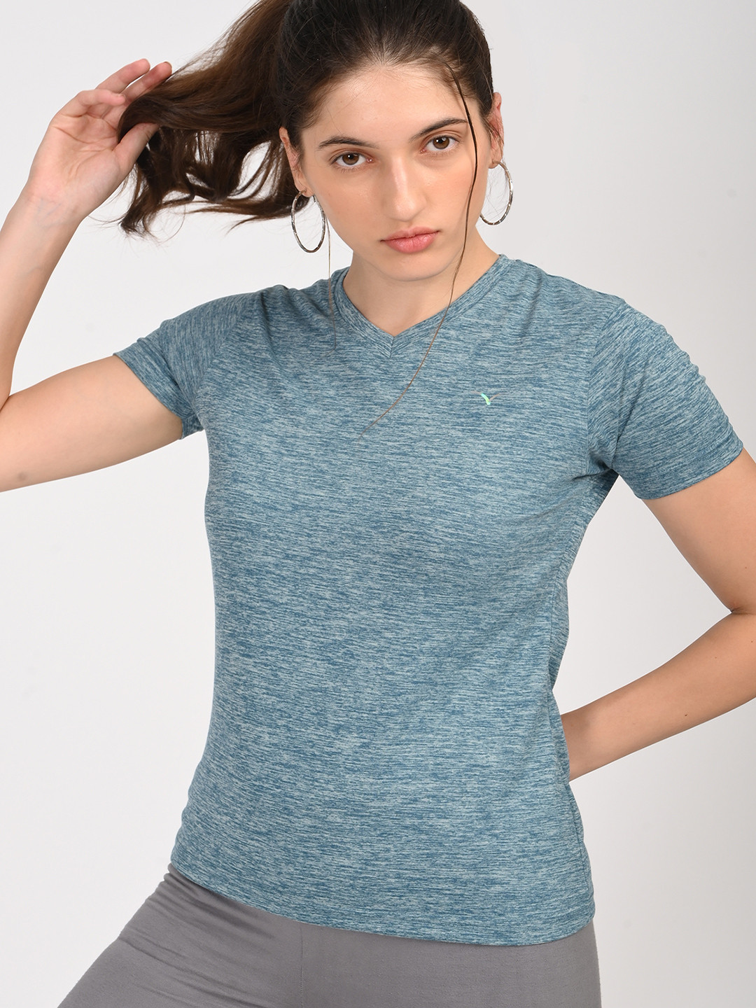 Coppersmith Women V-Neck Regular Sports T-shirt