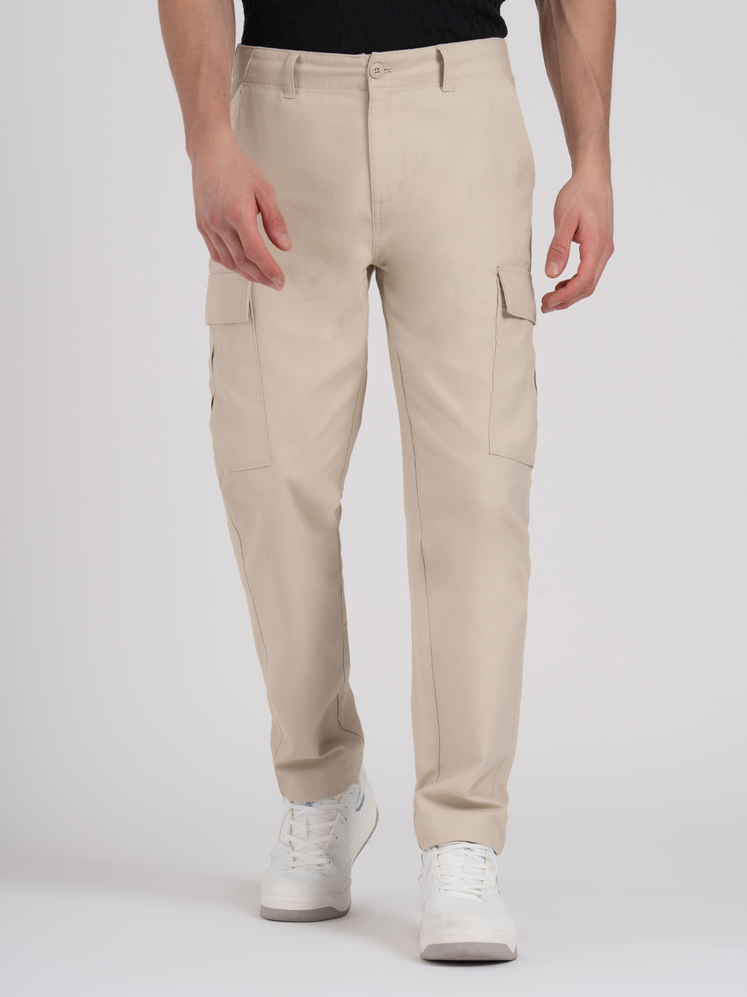 Red Tape Men Relaxed Cargos Trousers