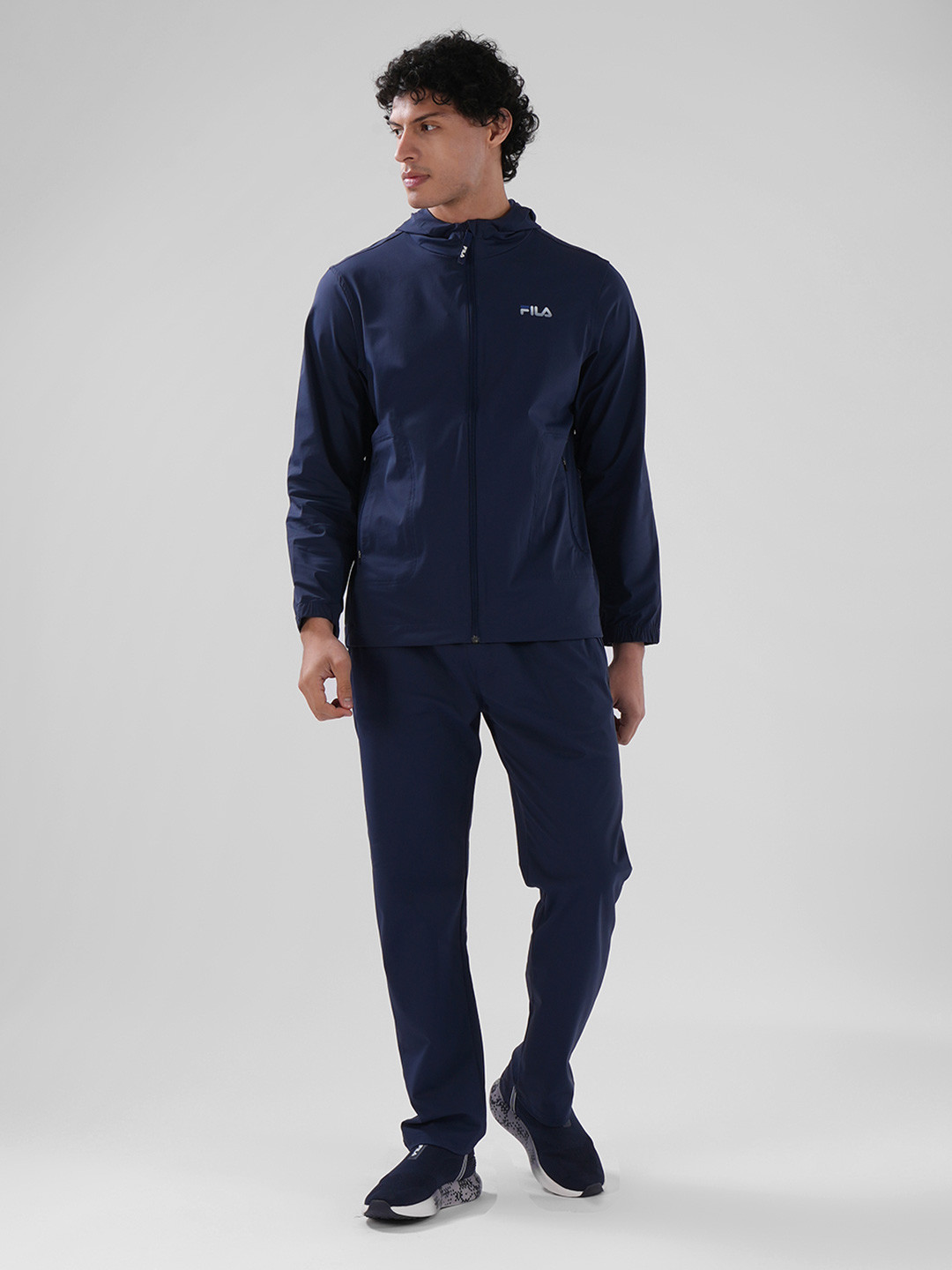 FILA Men Nylon Relaxed-Fit Track Pants Track Pants