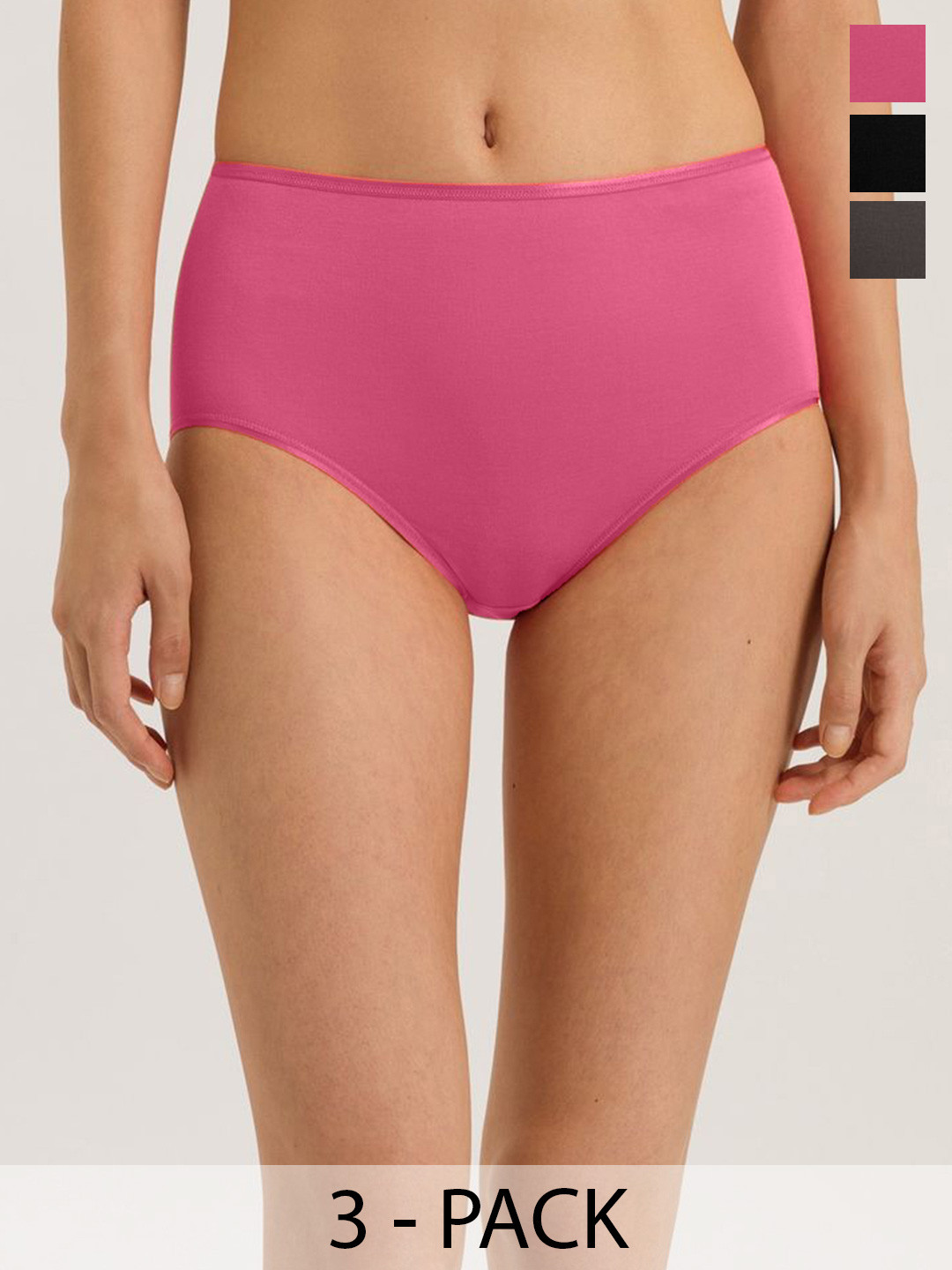 BODYMIST Pack Of 3 Assorted Hipster BriefsOT PLAIN S