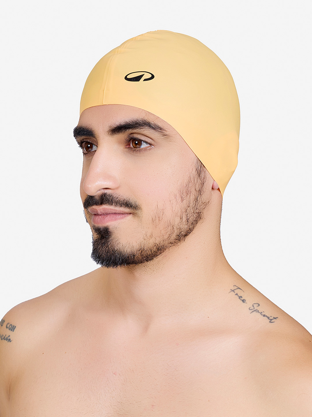 Decathlon NABAIJI - Adult Yellow Silicone Swimming Cap