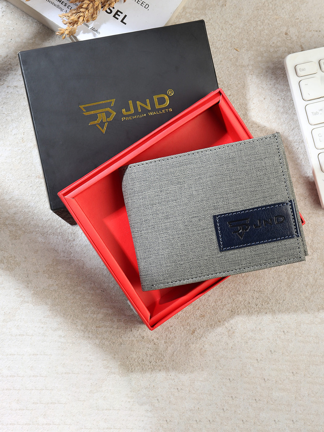 JND Men PU Two Fold Wallet