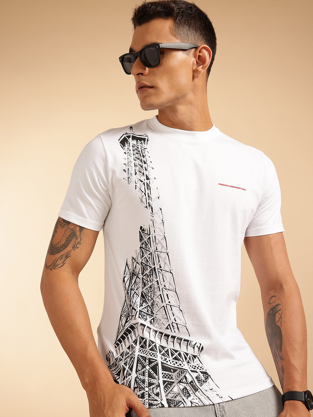 French Connection Urban Hustle Print T-Shirt