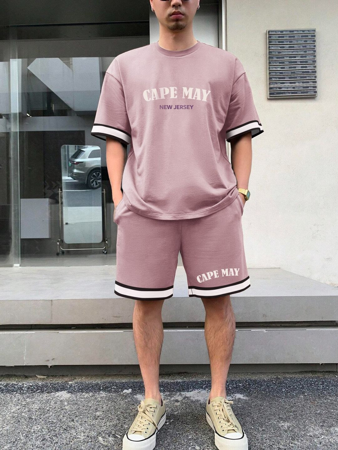 NOBERO Oversized Printed Pure Cotton Co-Ords