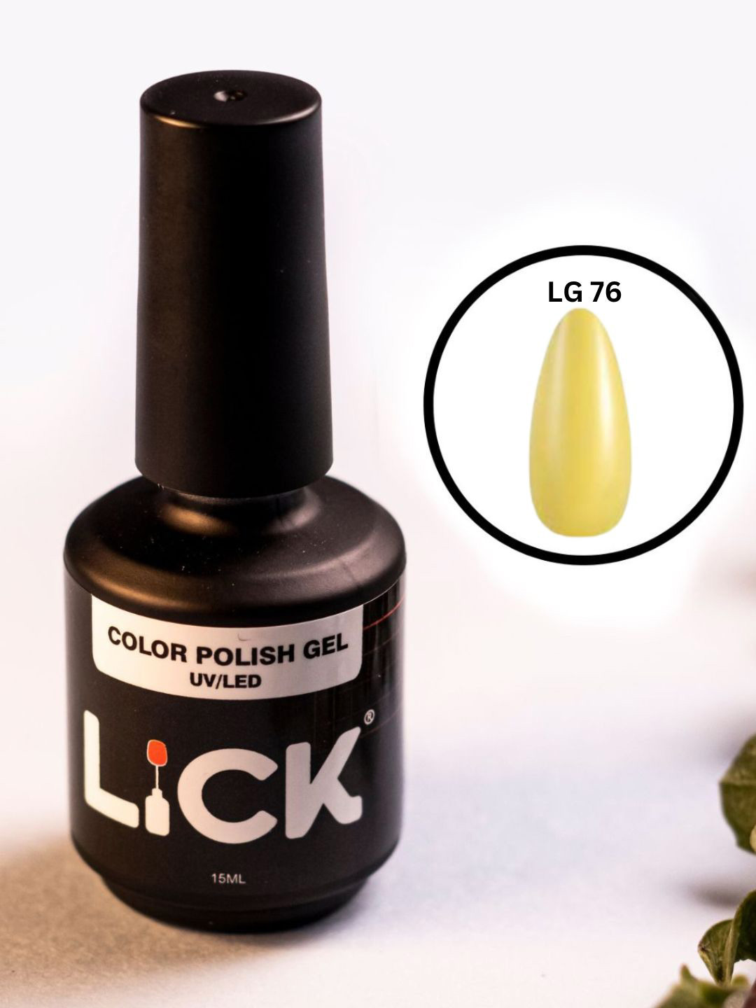 LICK Uv - Led Long Lasting Gel Nail Polish - 15 ml - Yellow - LG 76