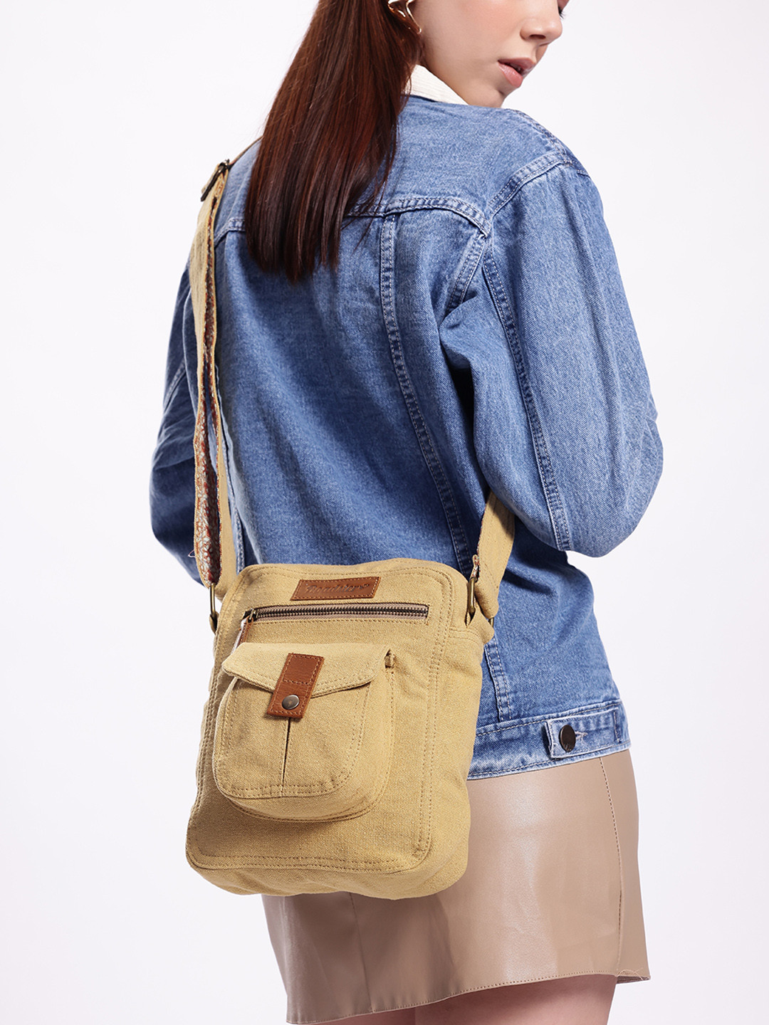 The Roadster Lifestyle Co. Women Beige Sling Bag