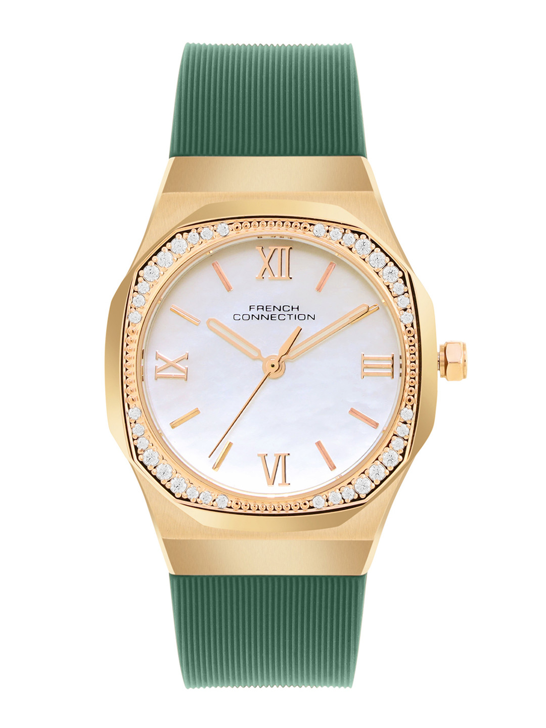 French Connection Women Mother of Pearl Dial & Bracelet Style Straps Analogue Watch FCH002NL