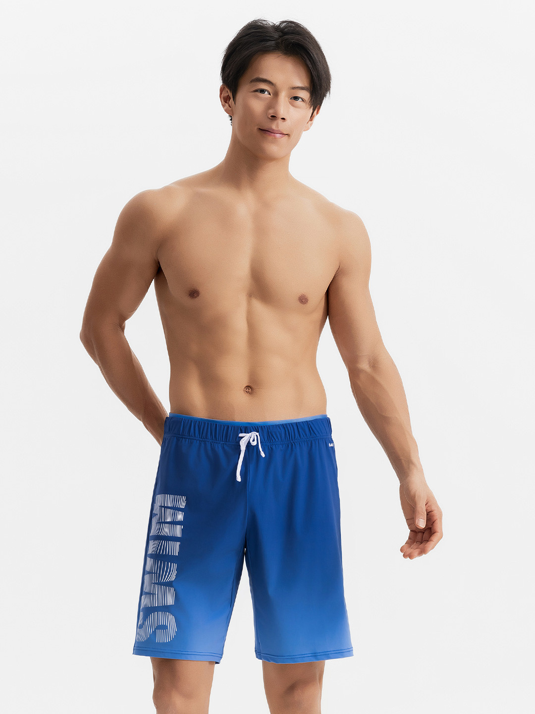 Decathlon NABAIJI - Mens Blue Gradient Quick-Dry Swimming Shorts