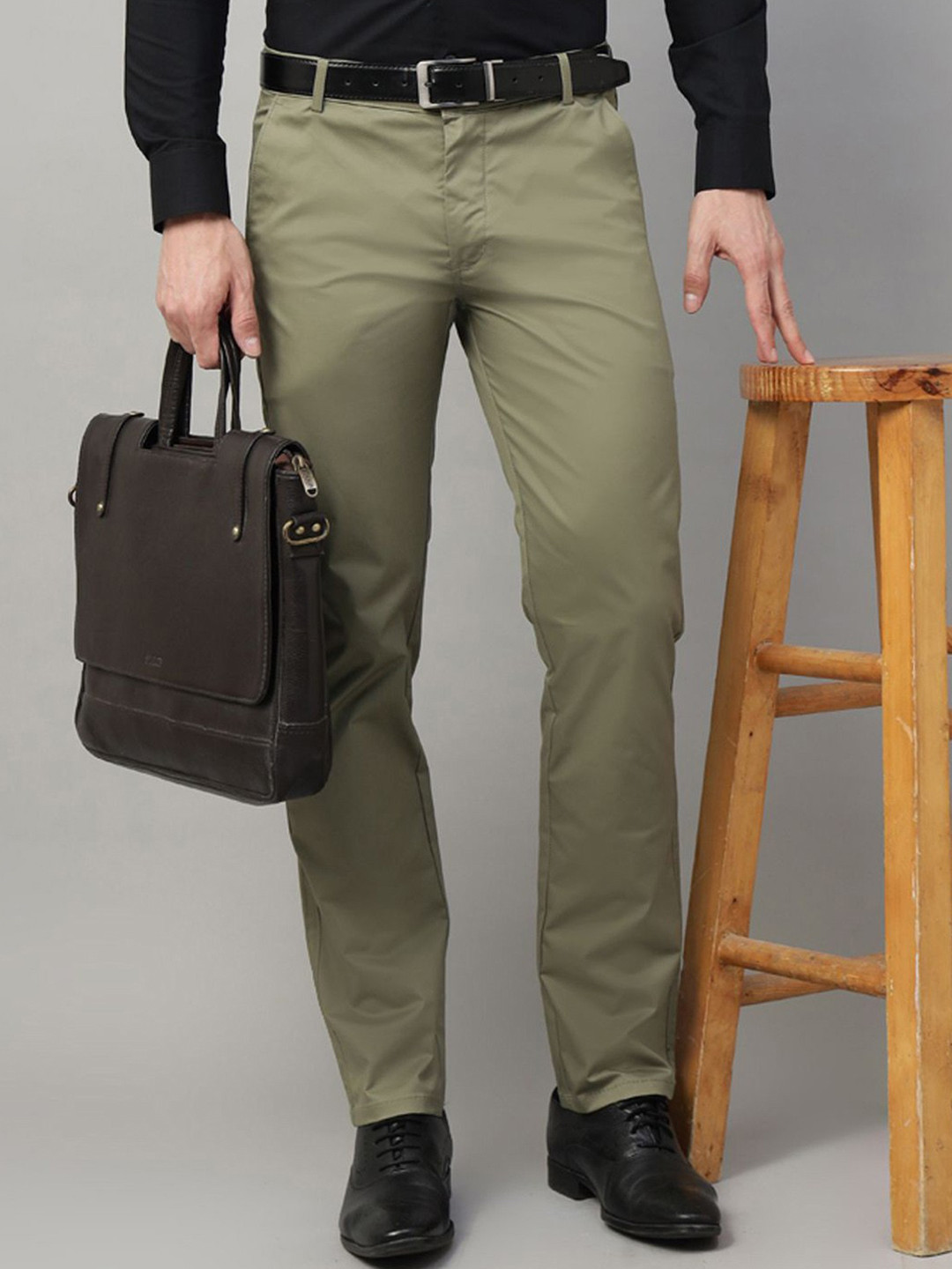 HancockMen Slim Fit  Stretchable Chinos Trousers