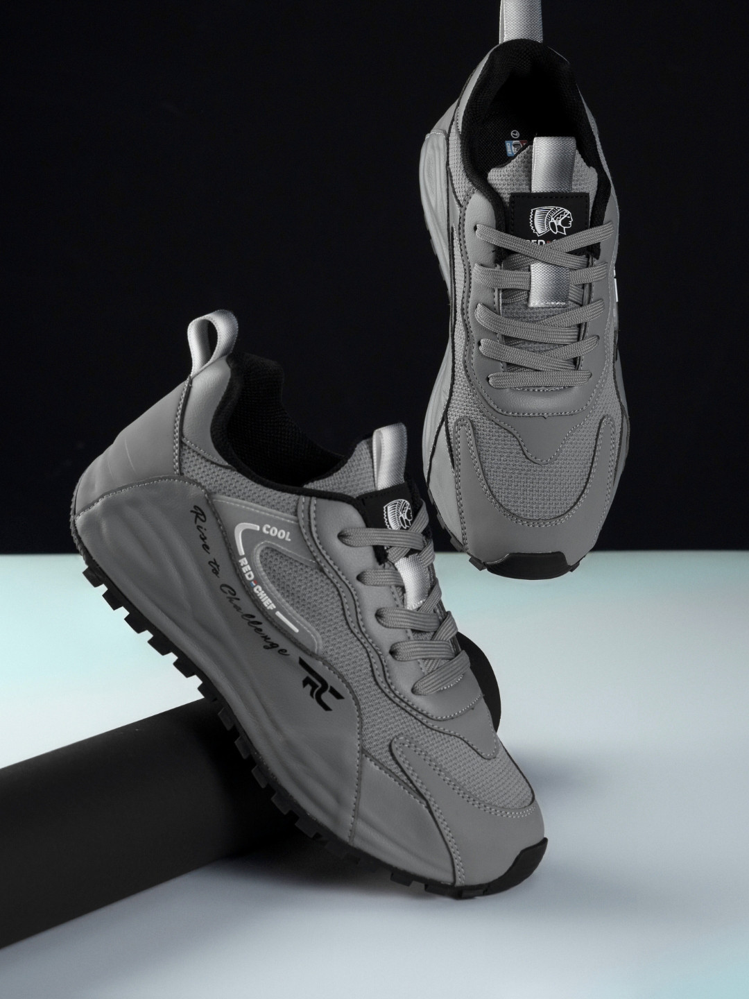 Red Chief Men Lace Up Smart Casual Sneakers