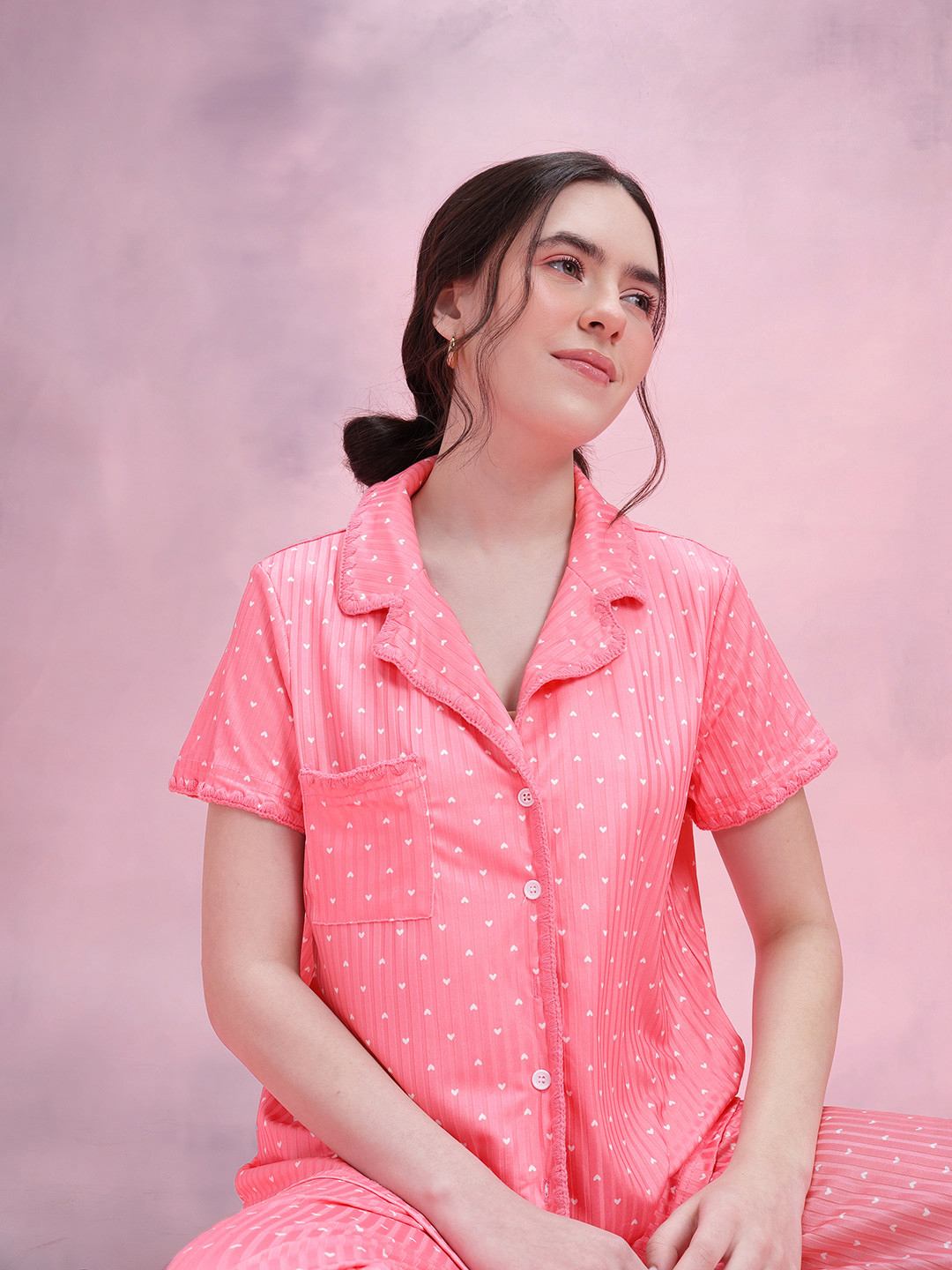 DressBerry Printed Pyjama Set