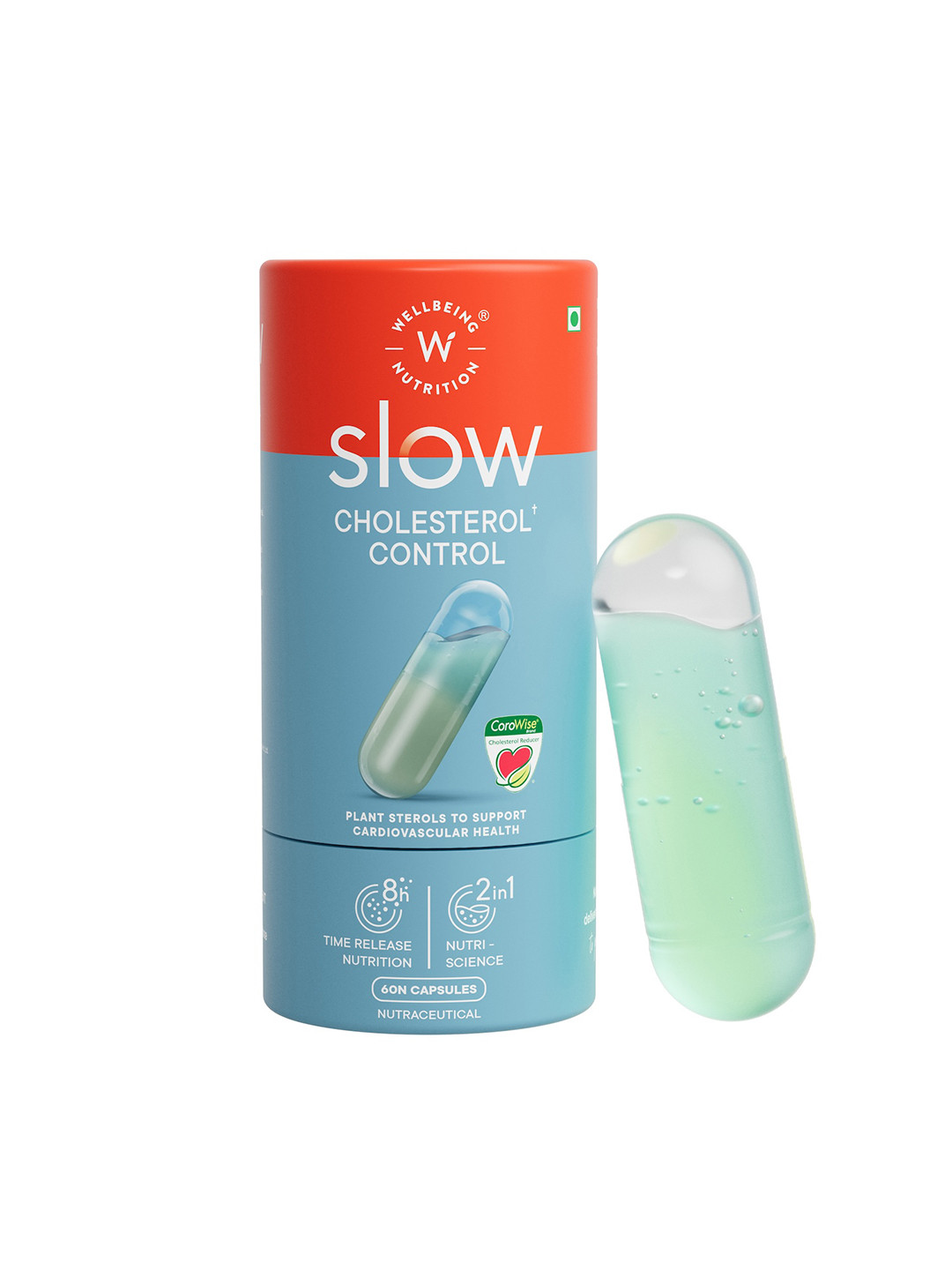 Wellbeing Nutrition 60Pc Slow Cholesterol & Triglyceride Control with Corowise Capsule