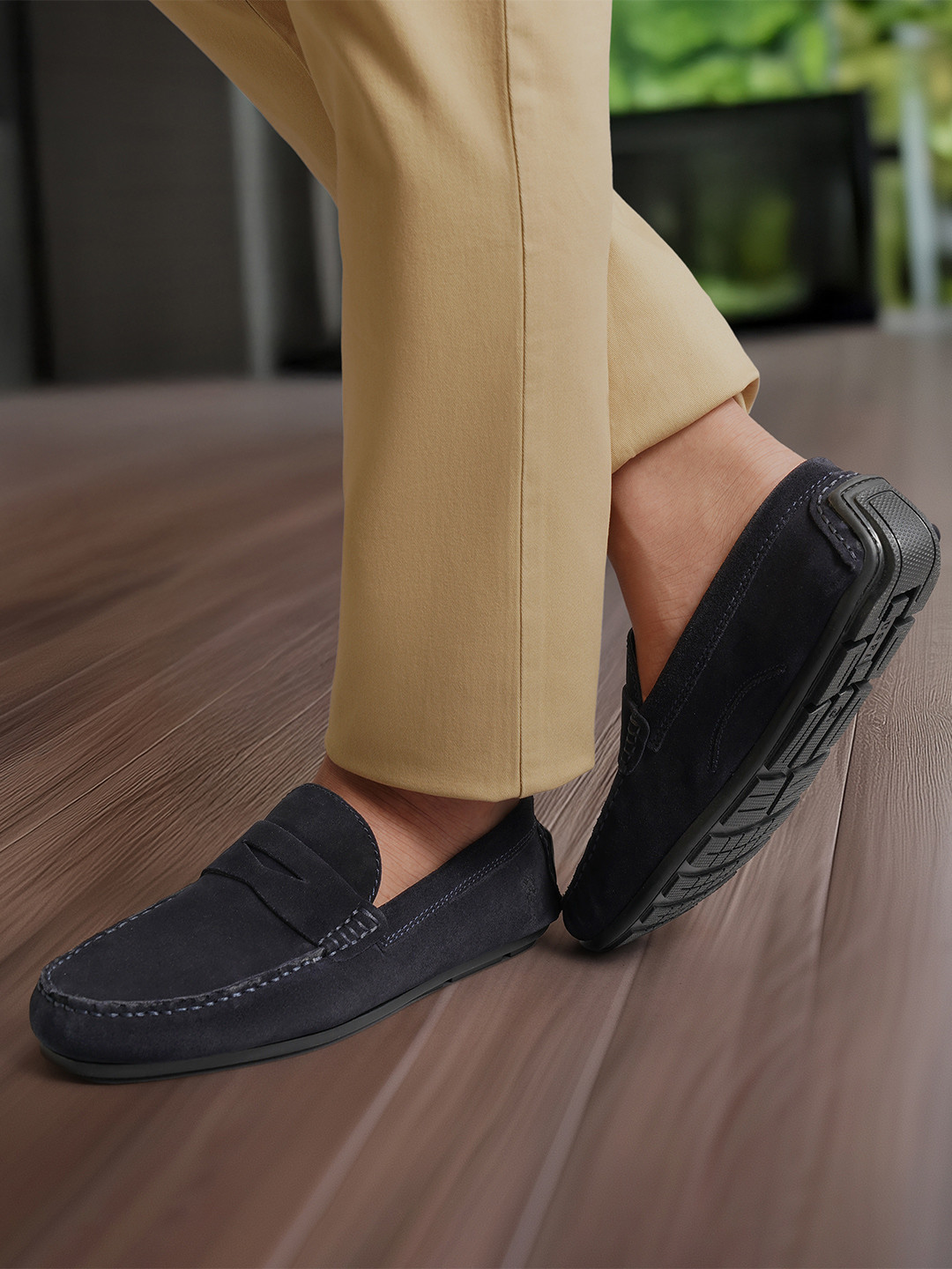 U.S. Polo Assn. Men Suede Upper with rubber sole loafers