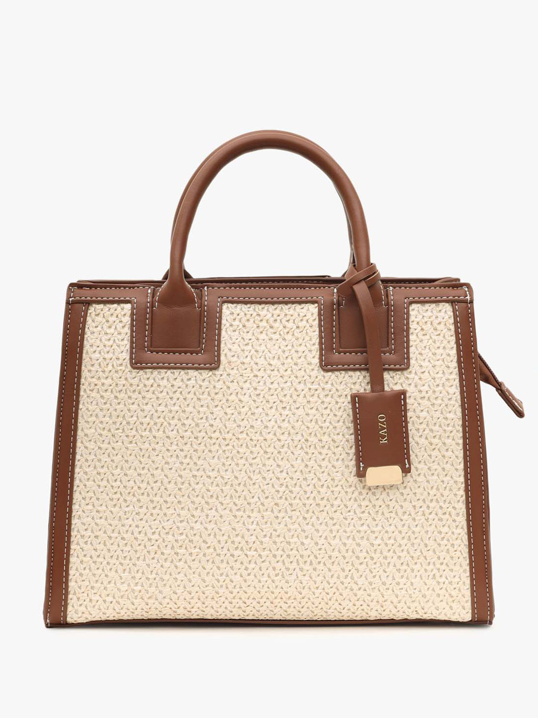 Kazo Women Raffia Satchel Bag