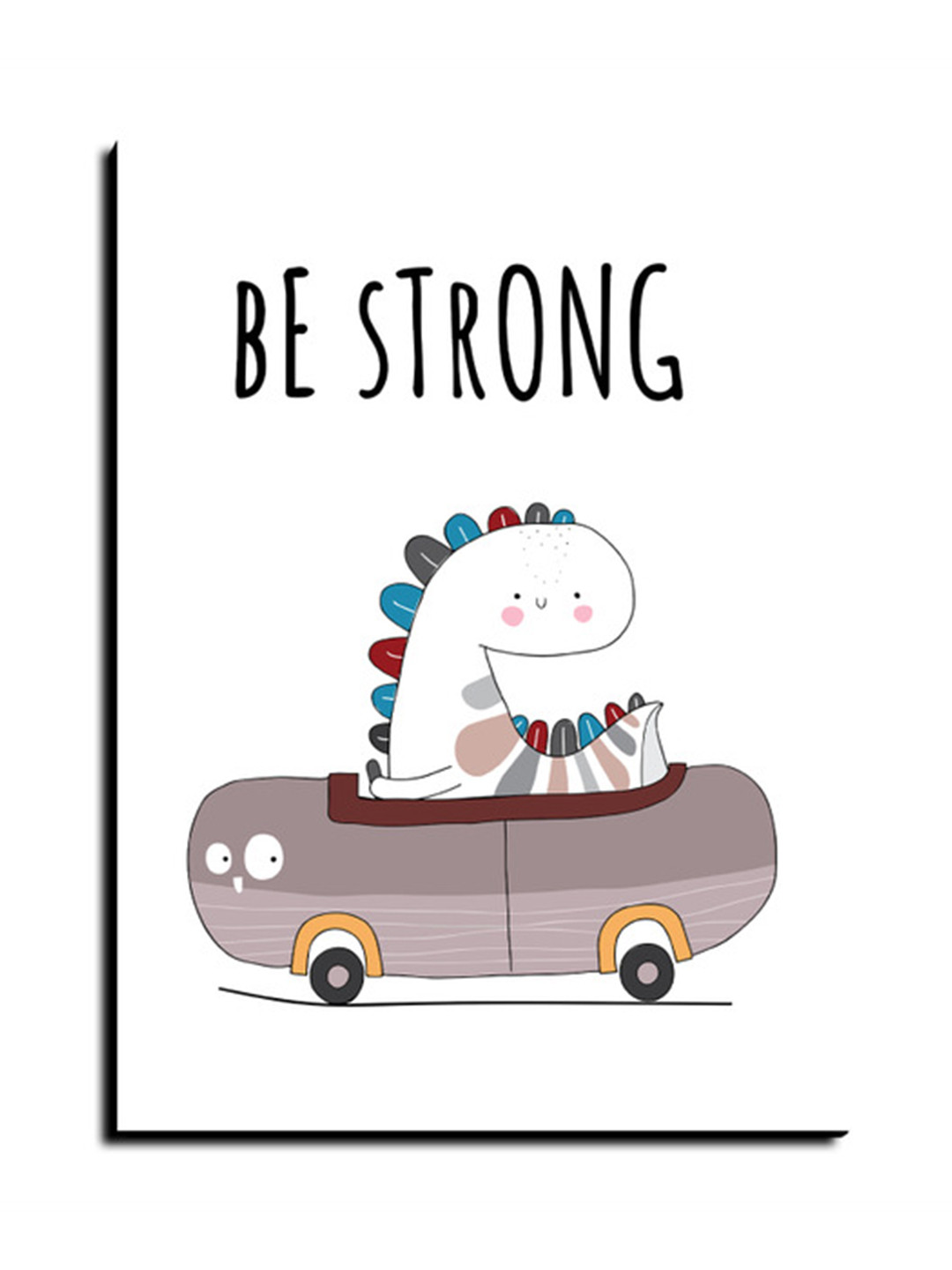 Chalk My Theme White & Mauve 1 Piece Wood Other Wall Paintings