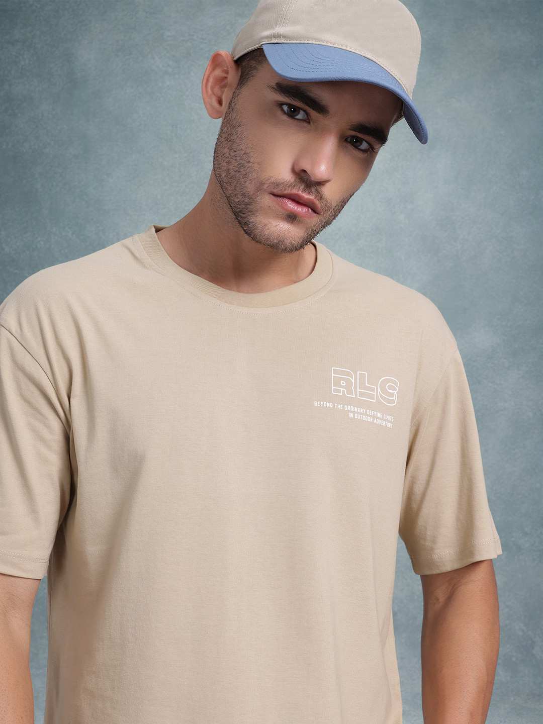 Roadster Men Typography Printed Drop-Shoulder Sleeves Pure Cotton T-shirt