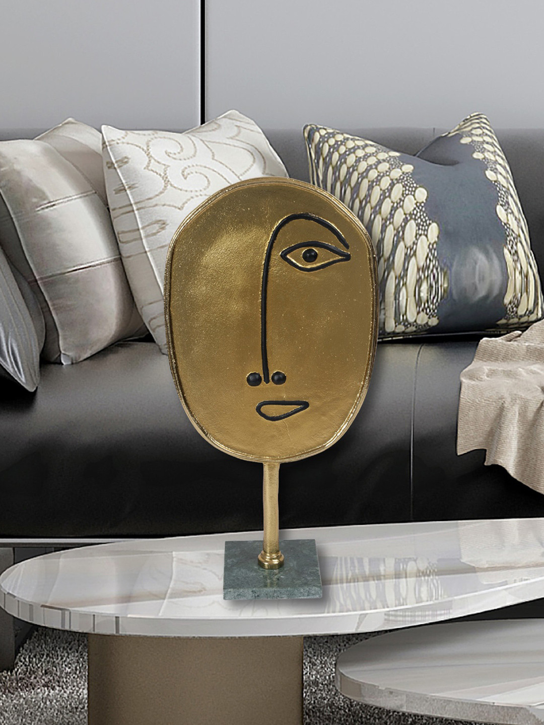 Cocovey Homes Multicoloured Metal Metallic Living Room Small Showpiece - 16.9 Inches