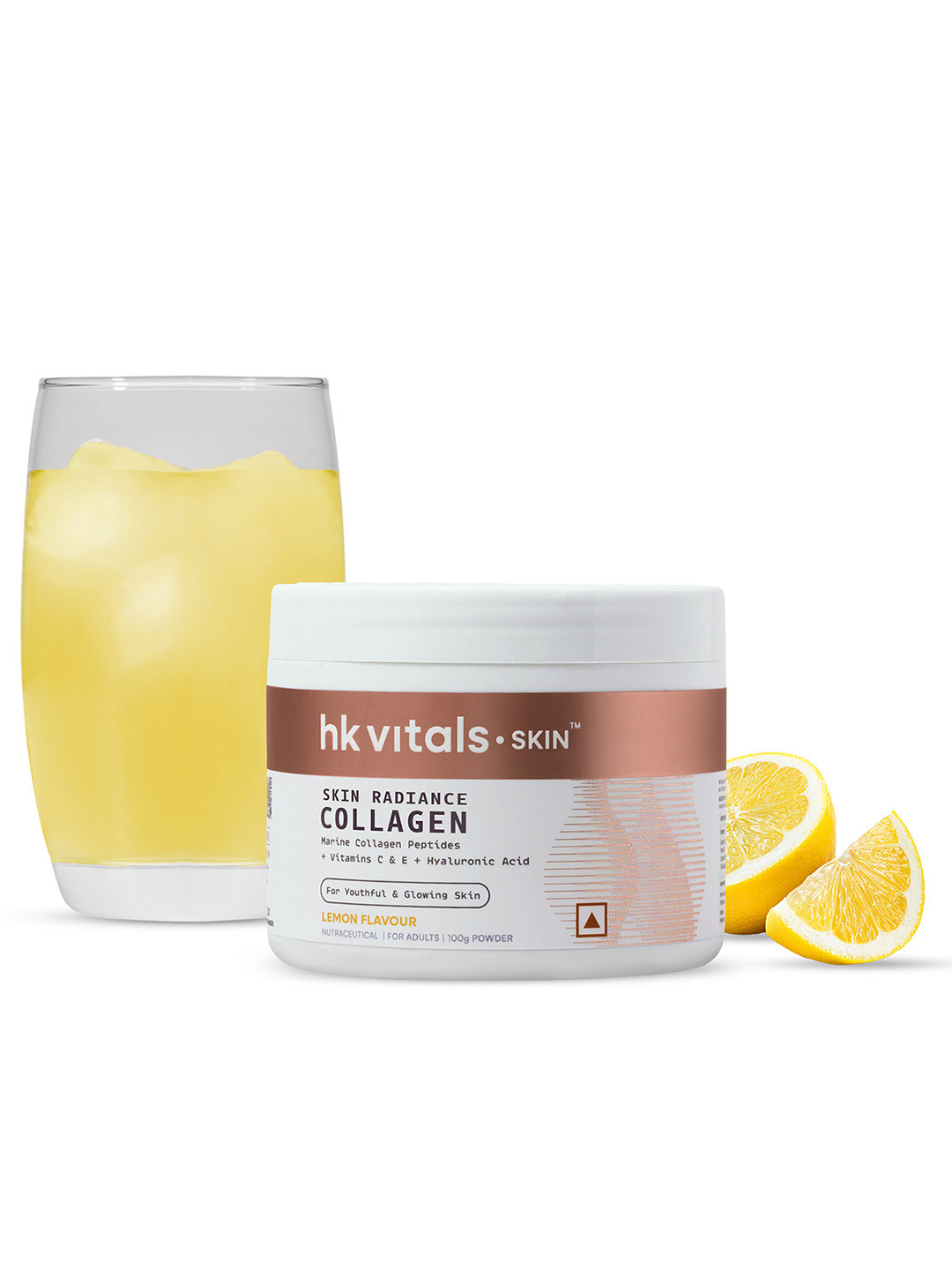 HK VITALS Skin Radiance Marine Collagen Supplement- 100 g- Lemon