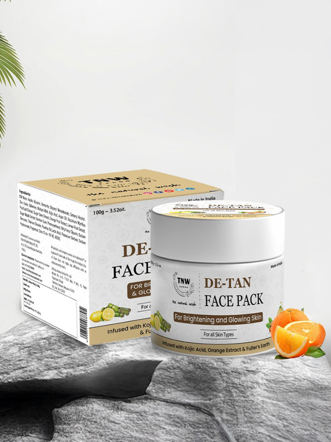 TNW the natural wash De Tan Face Pack For Brightening & Glowing Skin - 100 g