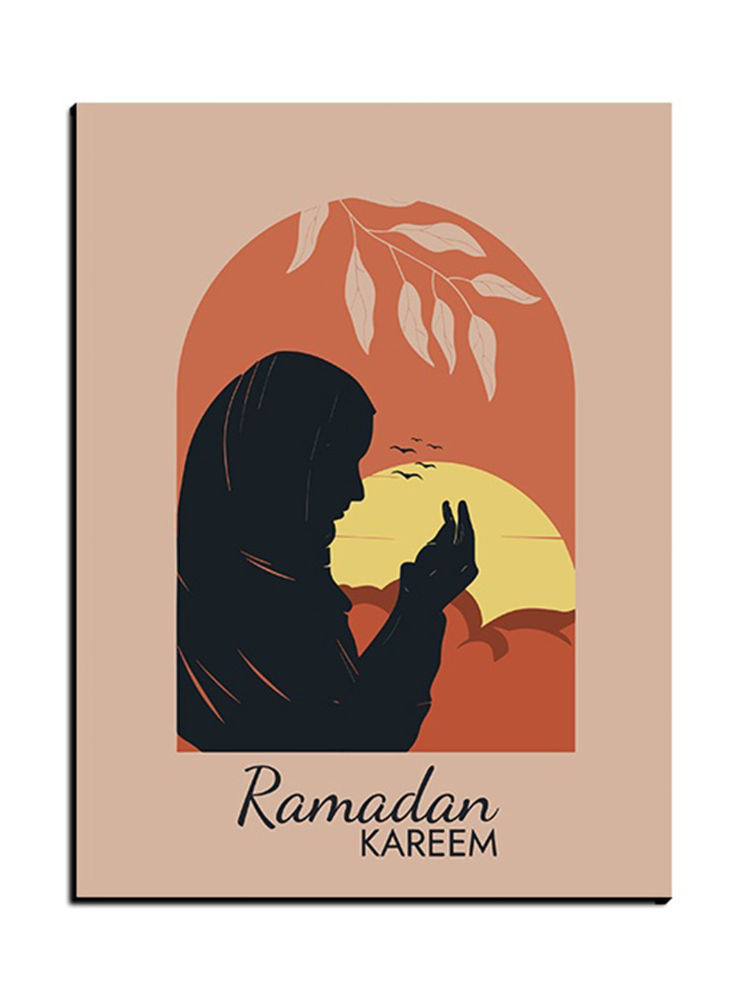 Chalk My Theme Ramadan Kareem Wood Wall Rectangle Paintings Wall Art - 18 x 23 in