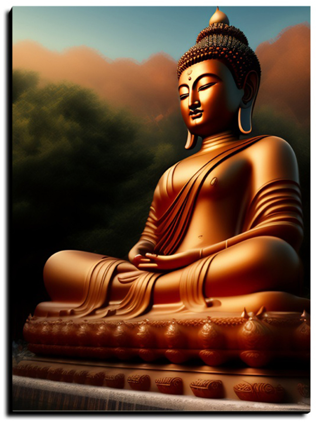 Chalk My Theme Gold-Toned & Green 1 Piece Wood Other Wall Paintings