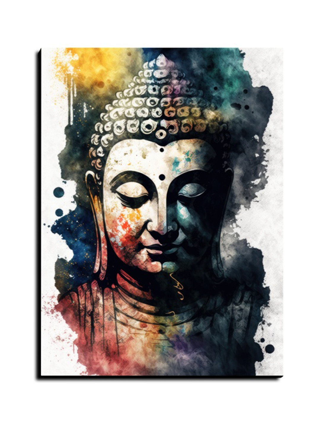 Chalk My Theme White & Green 1 Piece Wood Religious Wall Paintings