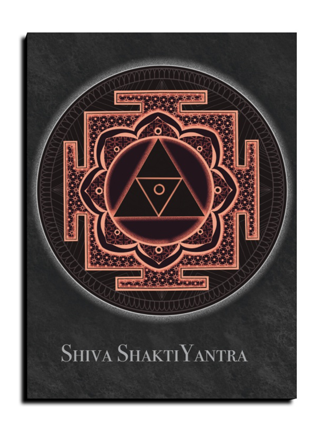 Chalk My Theme Lord Shiva Black Wood Wall Living Room Rectangle Paintings Wall Art