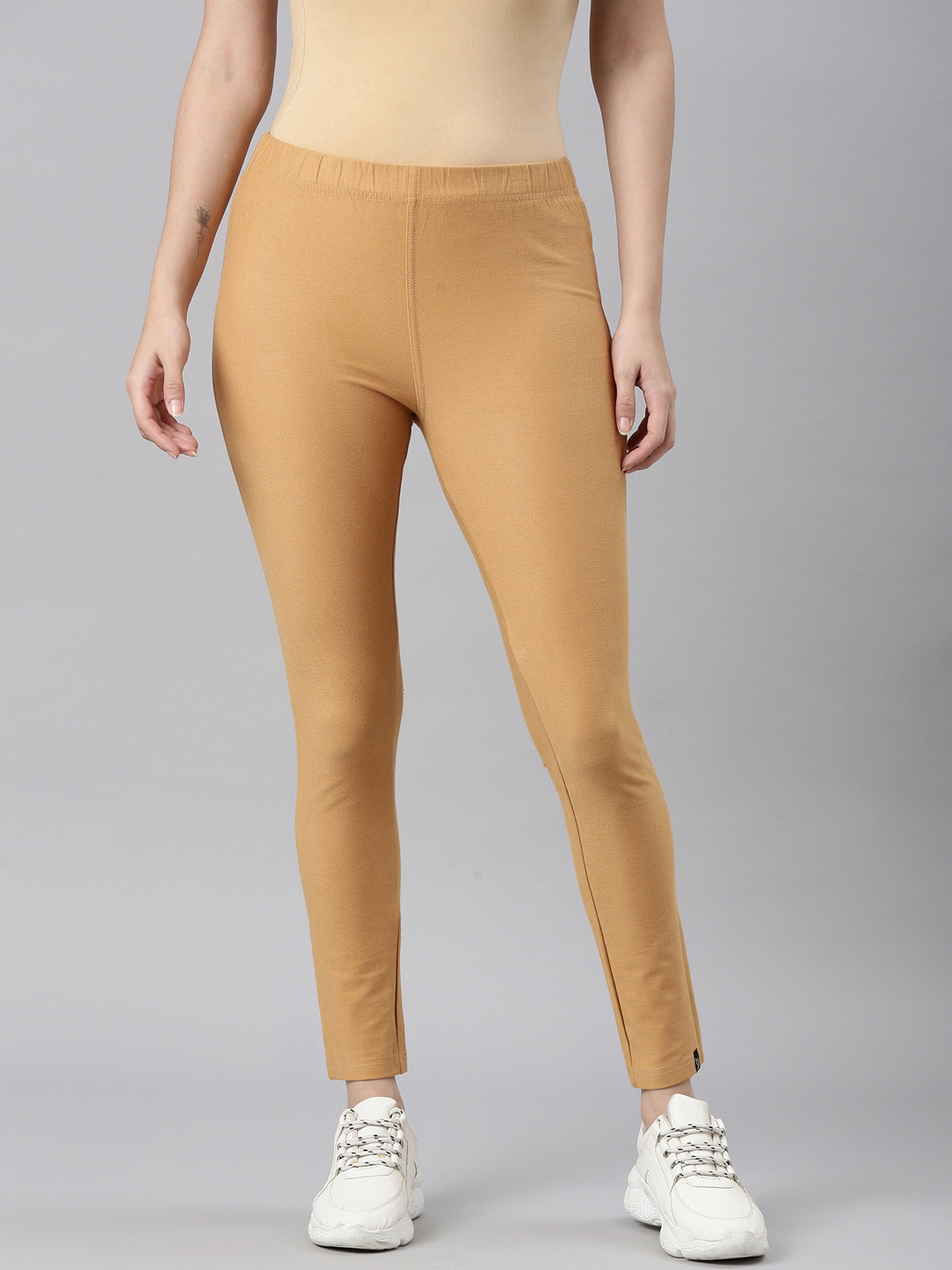 Twin Birds Caramel Custard Women Coloured Skinny Fit Jegging