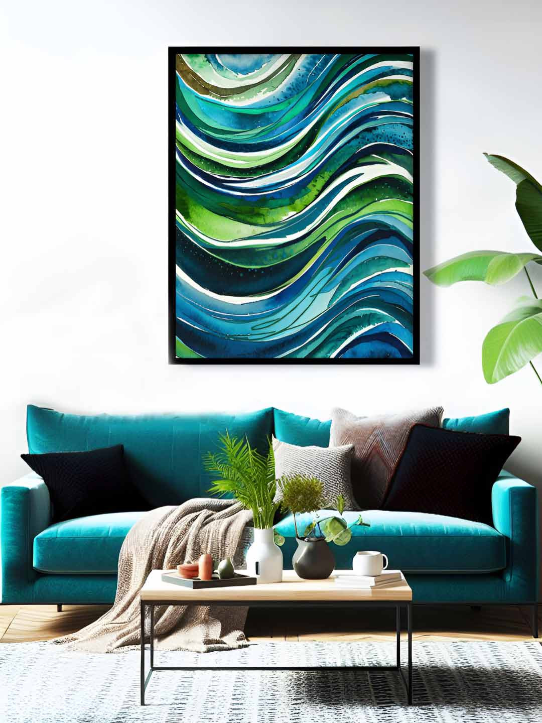 Sassyco Canvas Wall Rectangle Paintings Wall Art - 9 x 13 In