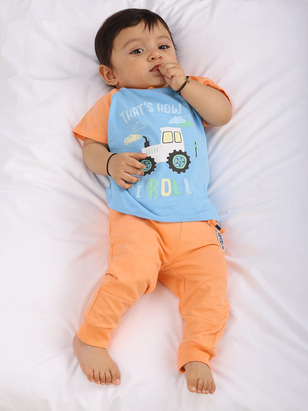 BONTOTS Infant Boys Cool Kid Printed Organic Cotton Jogger