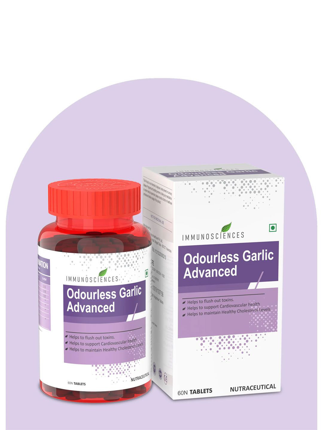 Immunosciences Odourless Garlic Advanced Tablets - 60 Tablets