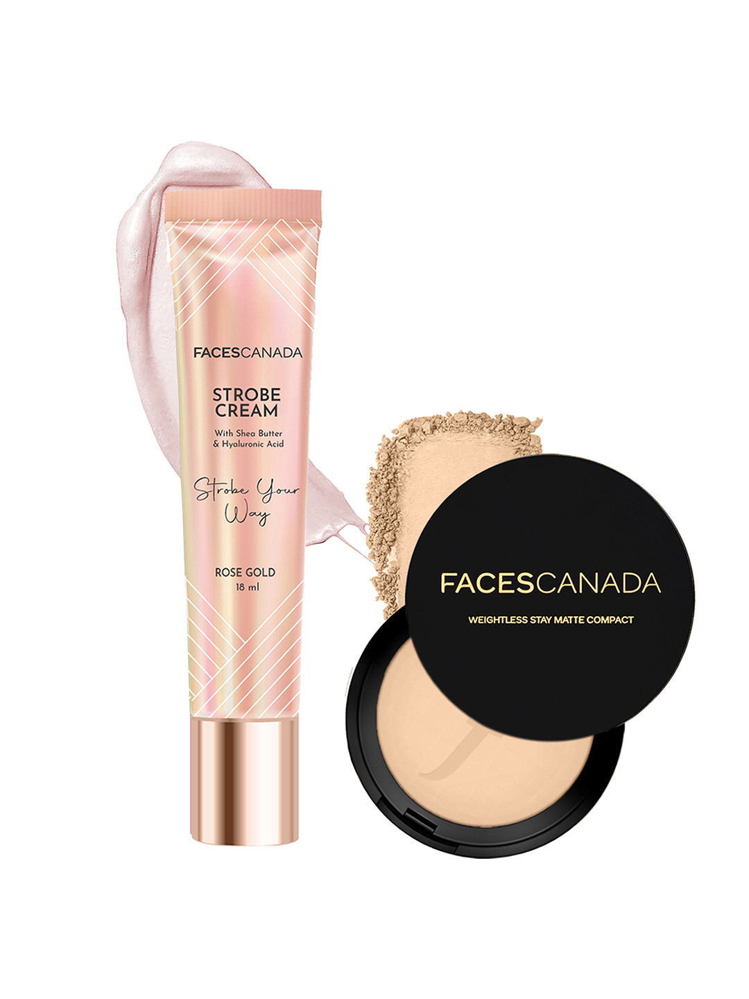 FACES CANADA Stroke Your Way Strobe Cream & Weightless Compact Powder