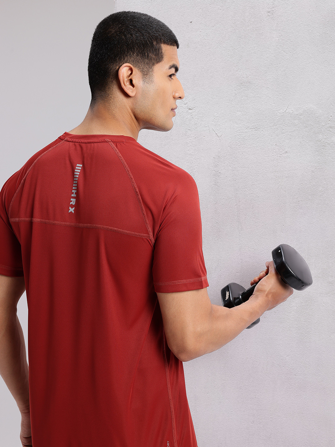 HRX by Hrithik Roshan Reflective Detail Rapid-Dry Training T-shirt