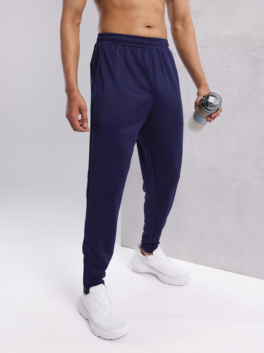 HRX by Hrithik Roshan Men Zipped Hem Rapid-Dry Running Track Pants