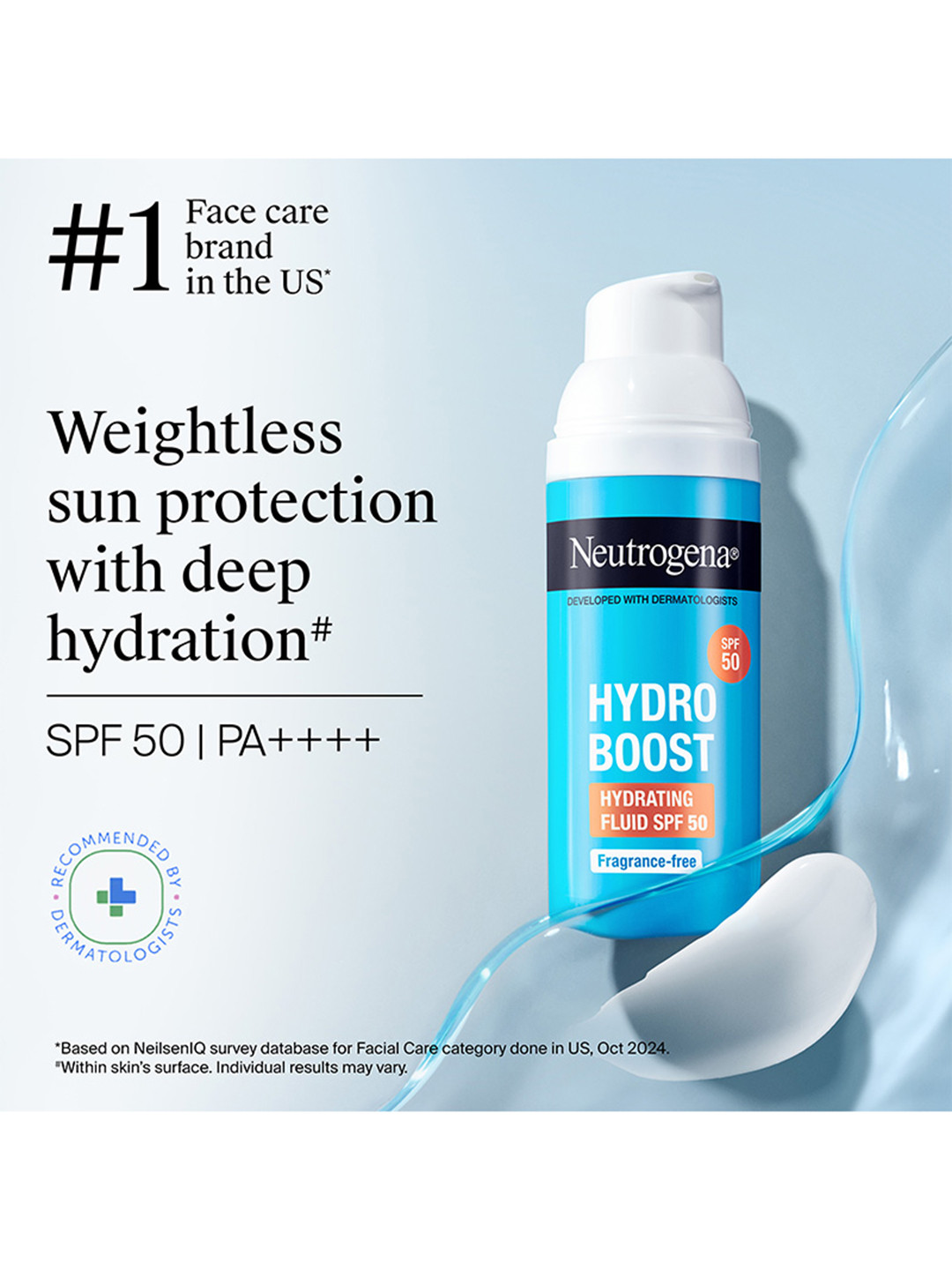 Neutrogena Hydro Boost Hydrating Fluid SPF 50 Sunscreen Moisturizer - 50 ml