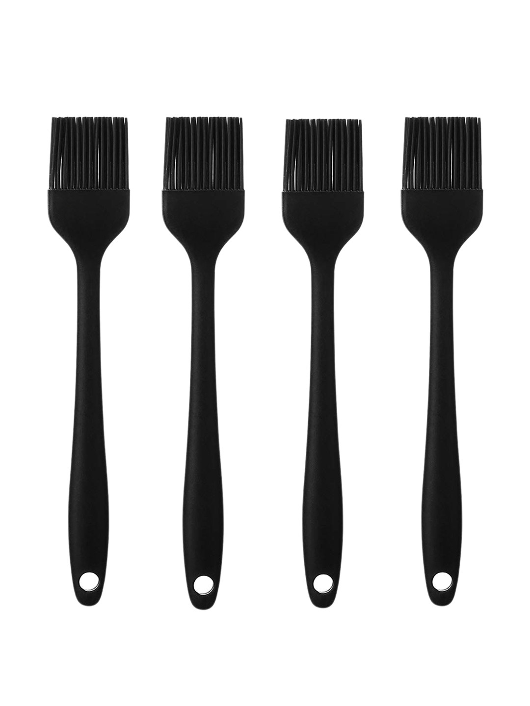 We3 Set Of 4 Black Silicon Pastry Brush