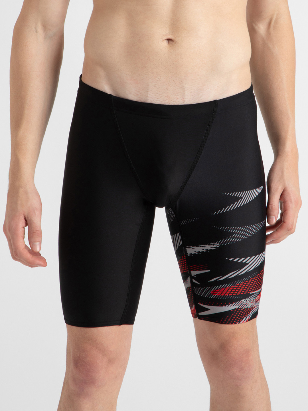 Speedo Men Endurance10 Hyperboom Print V-Cut Jammer With UPF 40+ Sun Protection