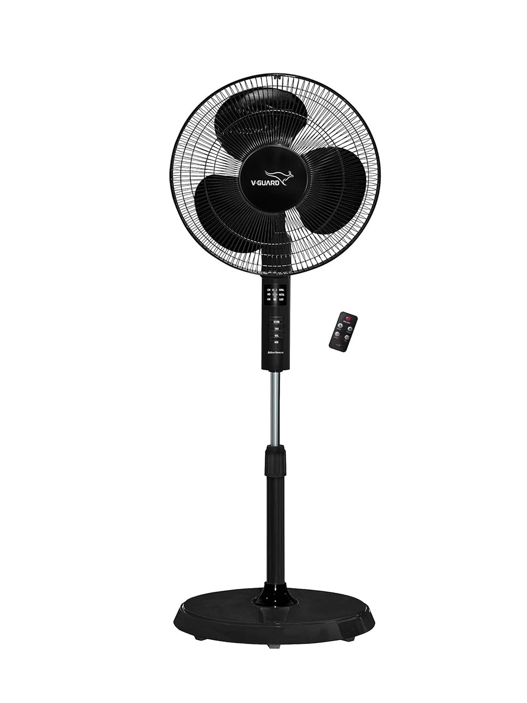 V-Guard Black Pedestal Fan