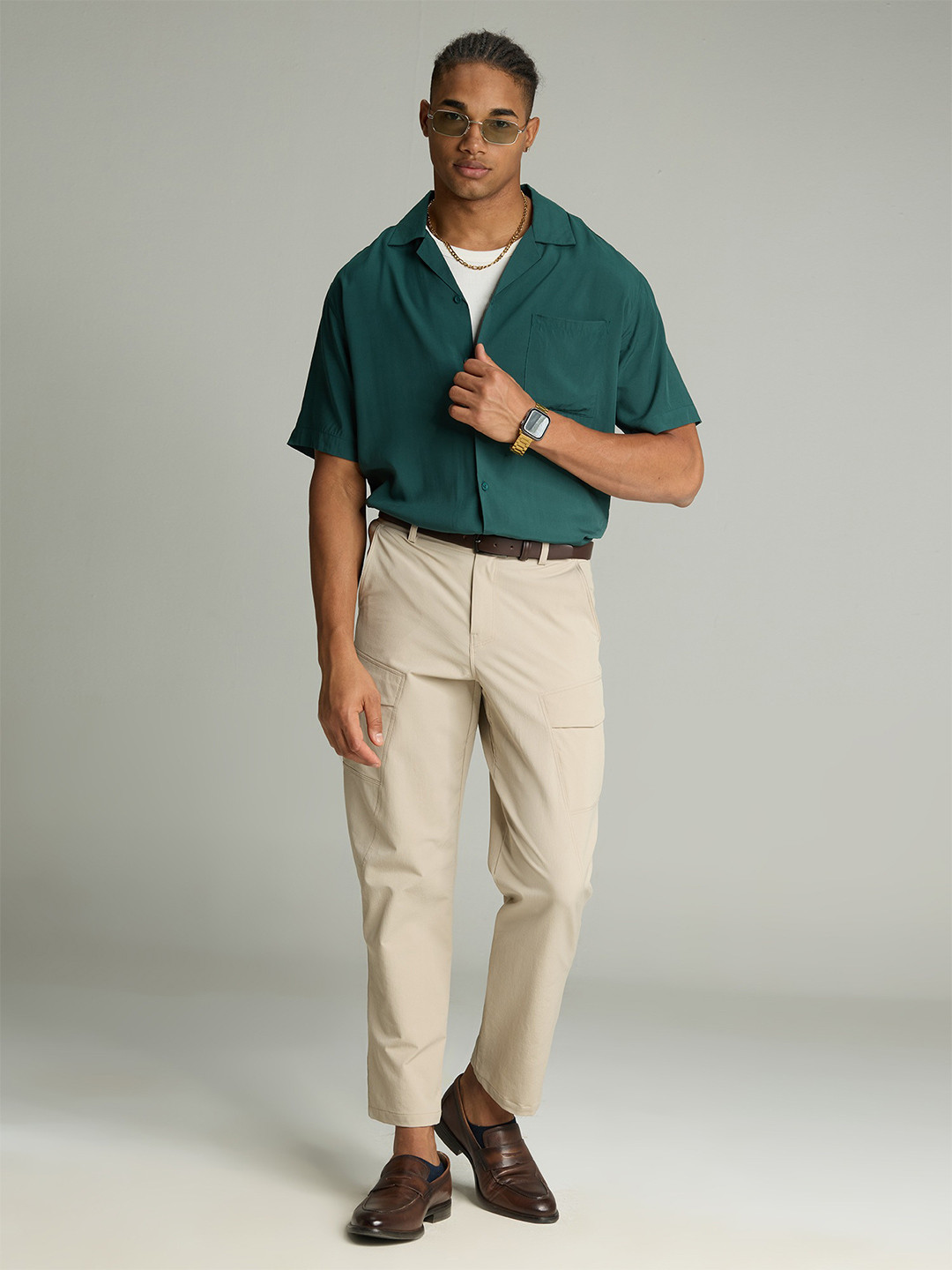 Cava Green Resort Collar Shirt