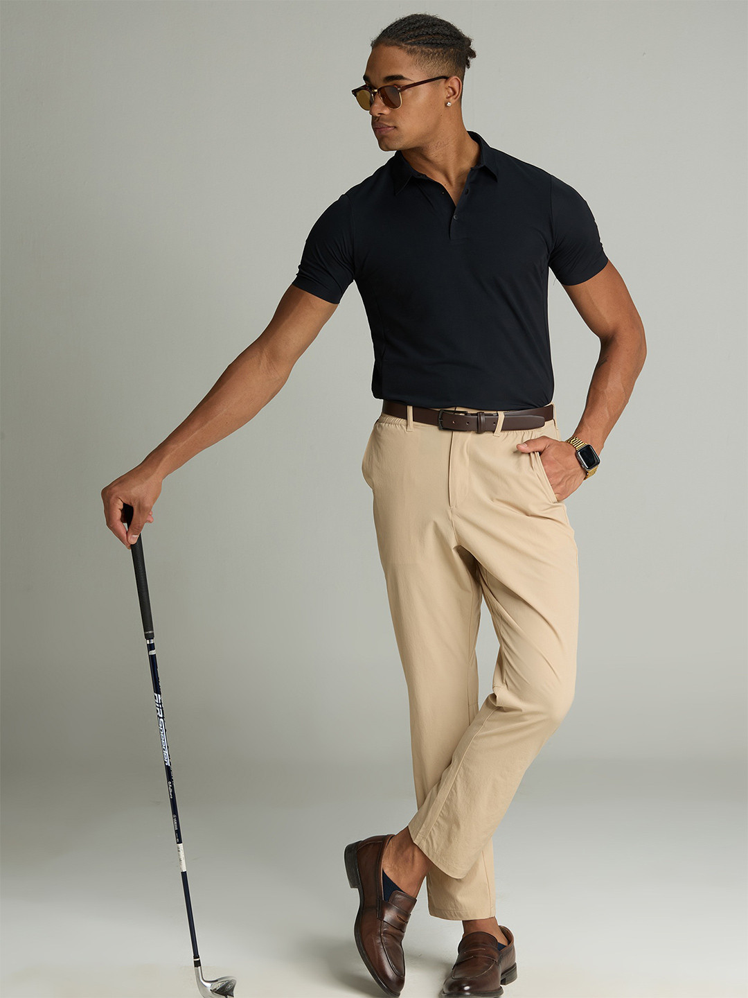 Cava Khaki Elasticated Waist Band Pant