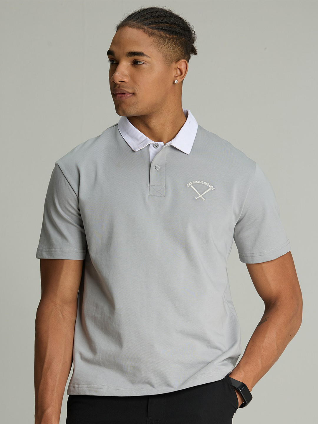 Cava Grey Baseline Polo