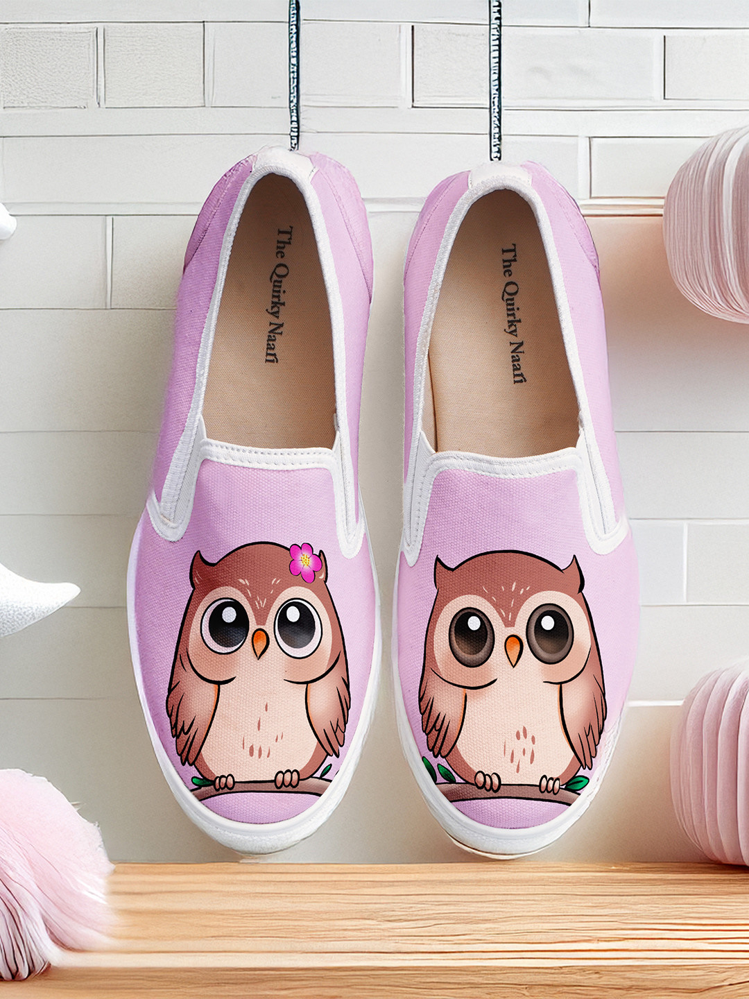 THE QUIRKY NAARI Women Printed Slip-On Sneakers