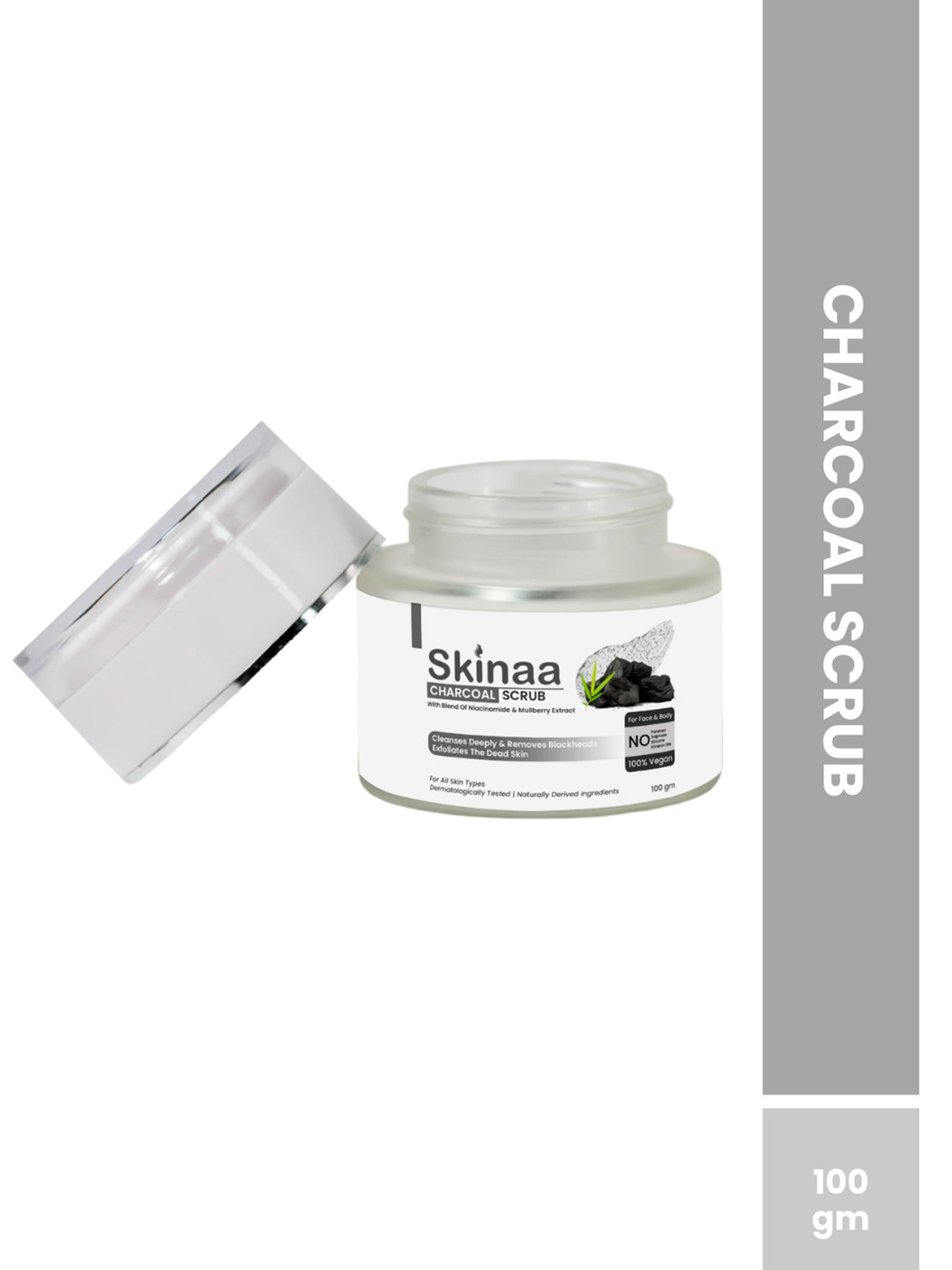 SKINAA Charcoal Scrub With Niacinamide - 100 g