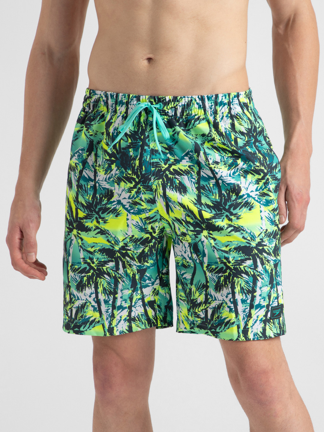 Speedo Men 4 Way Comfort Stretch Print Repellent Essential Watershorts With Side Pockets
