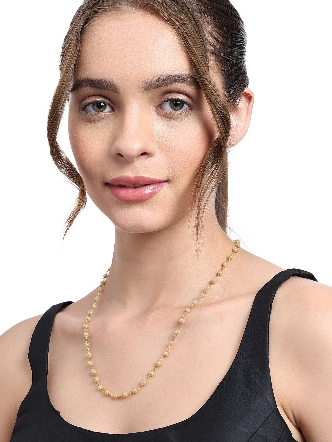 AARSEE OFFICIAL 22KT Gold-Plated Pearl Chain