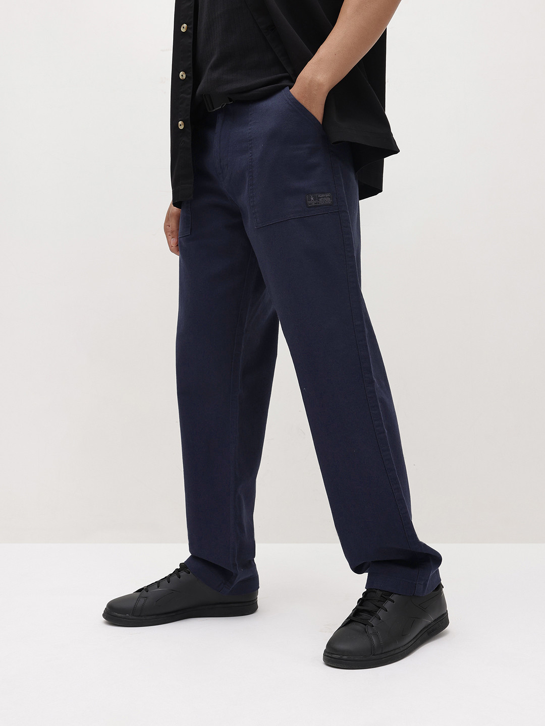 The Roadster Life Co Men Loose Fit Chinos Trousers