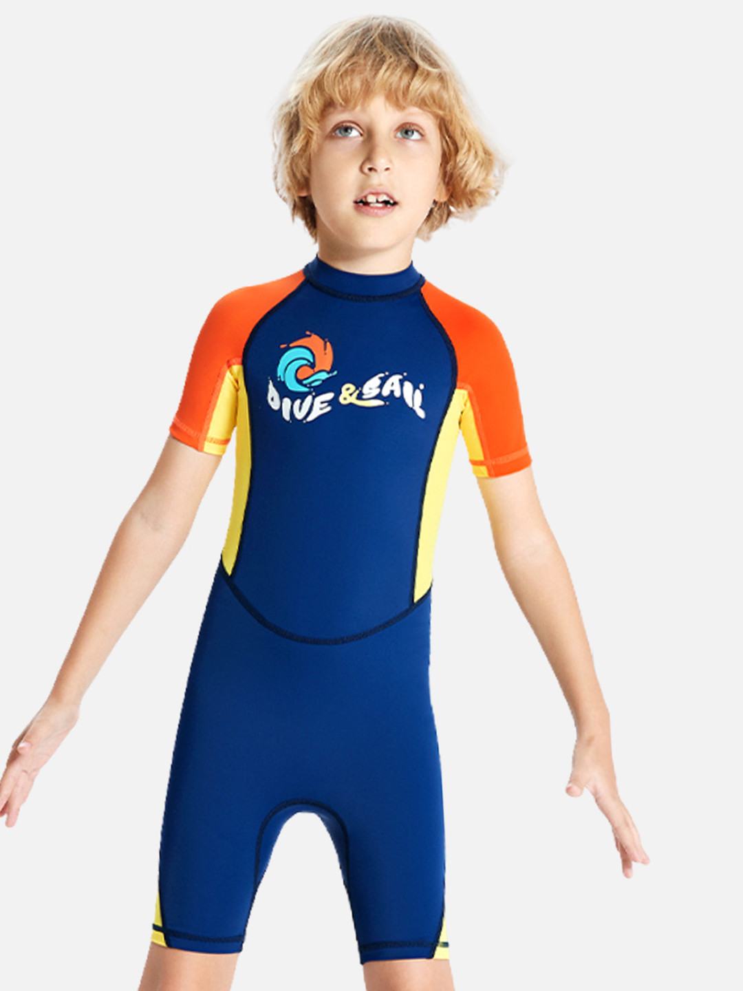 Little Surprise Box LLP Kids Printed Swimwear In Upf 50+ Fabric With Free Washbag