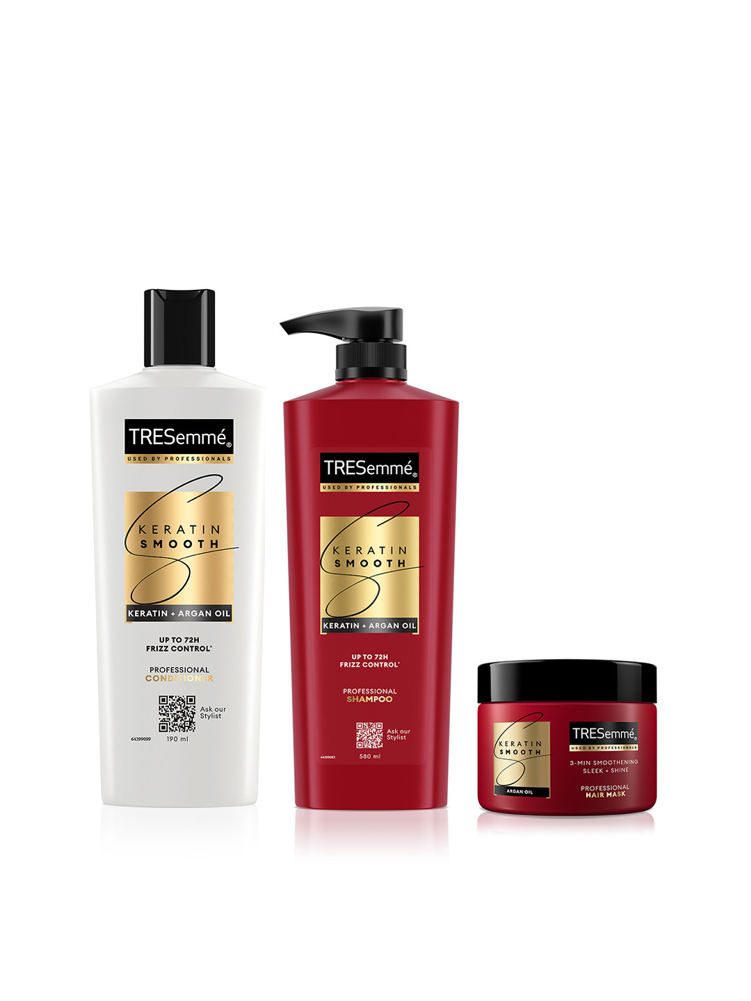 TRESemme Set of Keratin Smooth Conditioner 190ml + Shampoo 580ml + Hair Mask 300ml