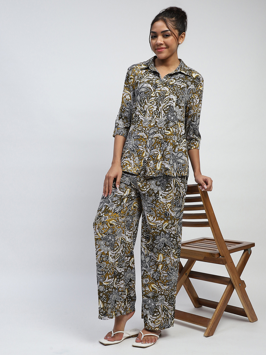 Global Republic Printed Straight Lounge Pant